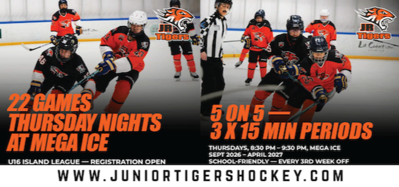 22 game schedule - U16 Island League at Mega Ice